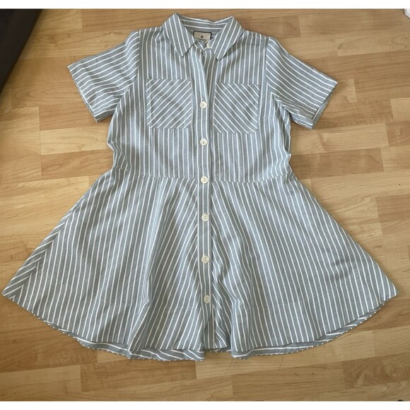 Tuckernuck Striped Mini Dress in Blue and White - Picture 7 of 13